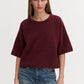 Wool yak tee - mahogany red