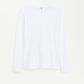 Cotton stretch long sleeve white