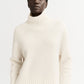 Girlfriend turtleneck feather white