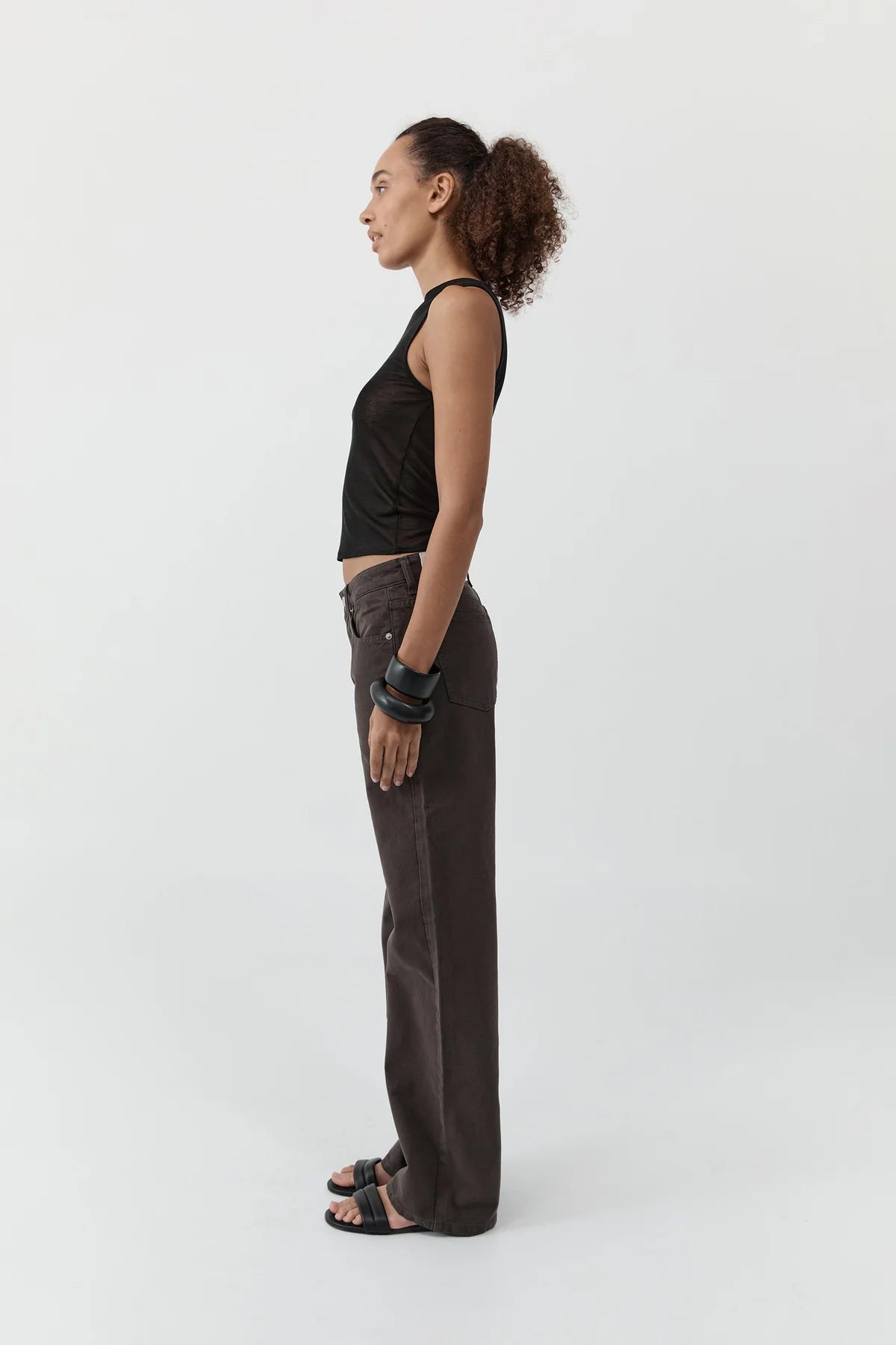 Canvas 90s low rise jeans - Ash
