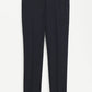 Emma cropped cool wool trouser - black