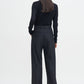 Darcey wool trouser in black