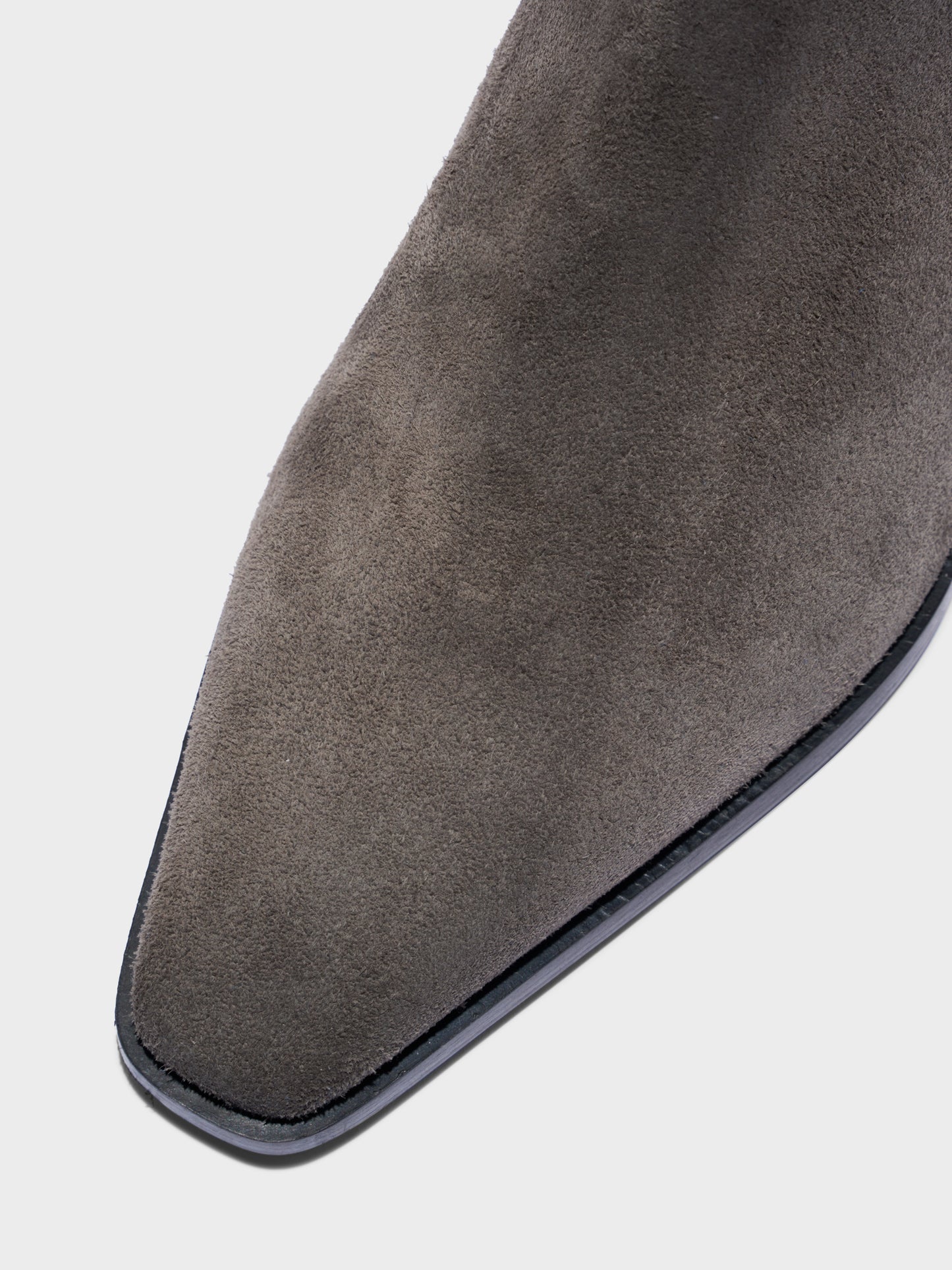 Agata cow suede leather - taupe
