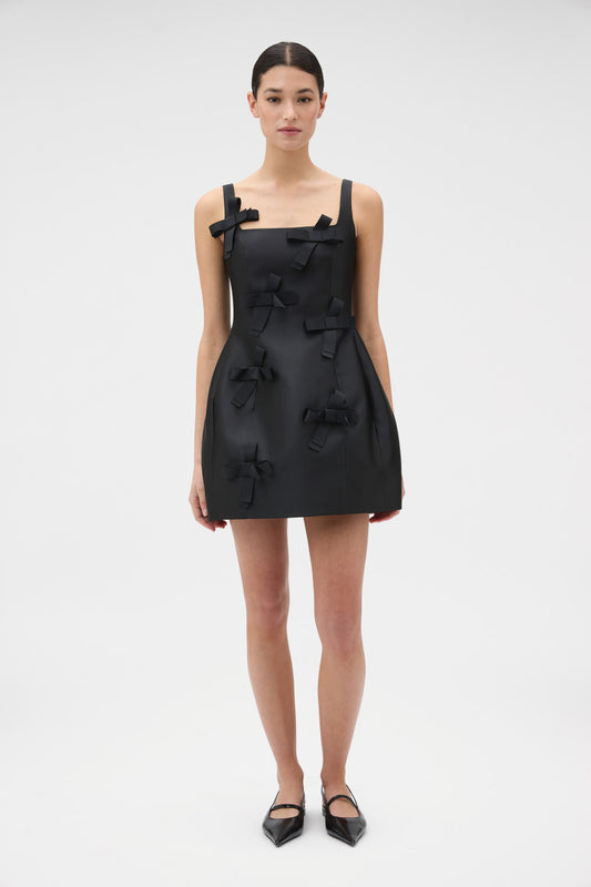 Bow dress black