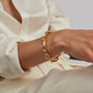 Small gold watch chain bracelet