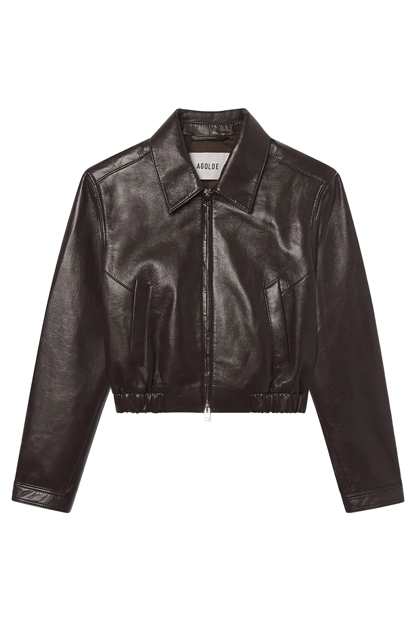 Nahla cropped jacket in brown