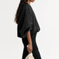 Silk blouse black