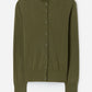 Merino short cardigan laurel green