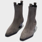 Agata cow suede leather - taupe
