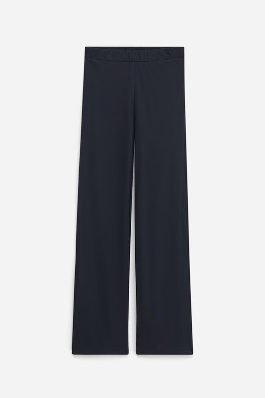 Fluid jersey trouser black