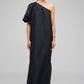 One shoulder dress black
