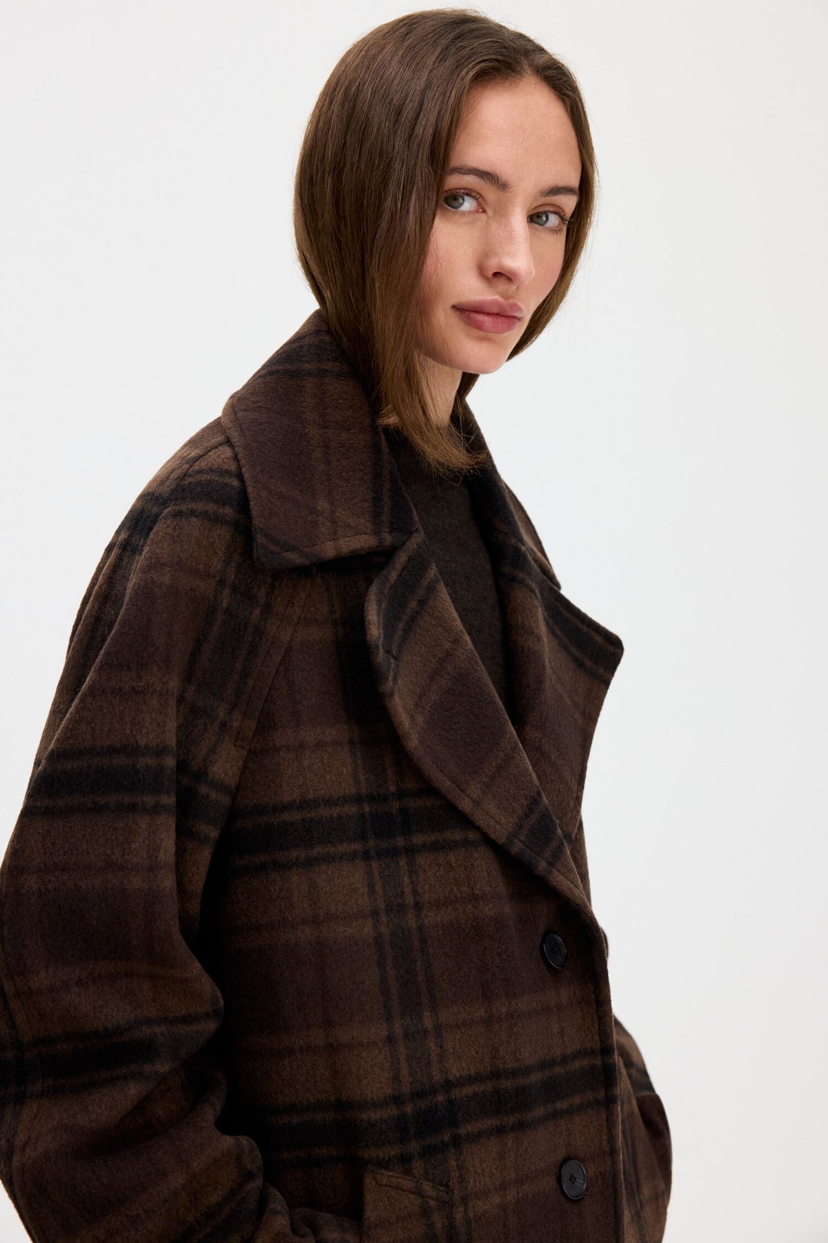 Vented coat - brown