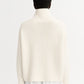 Girlfriend turtleneck feather white
