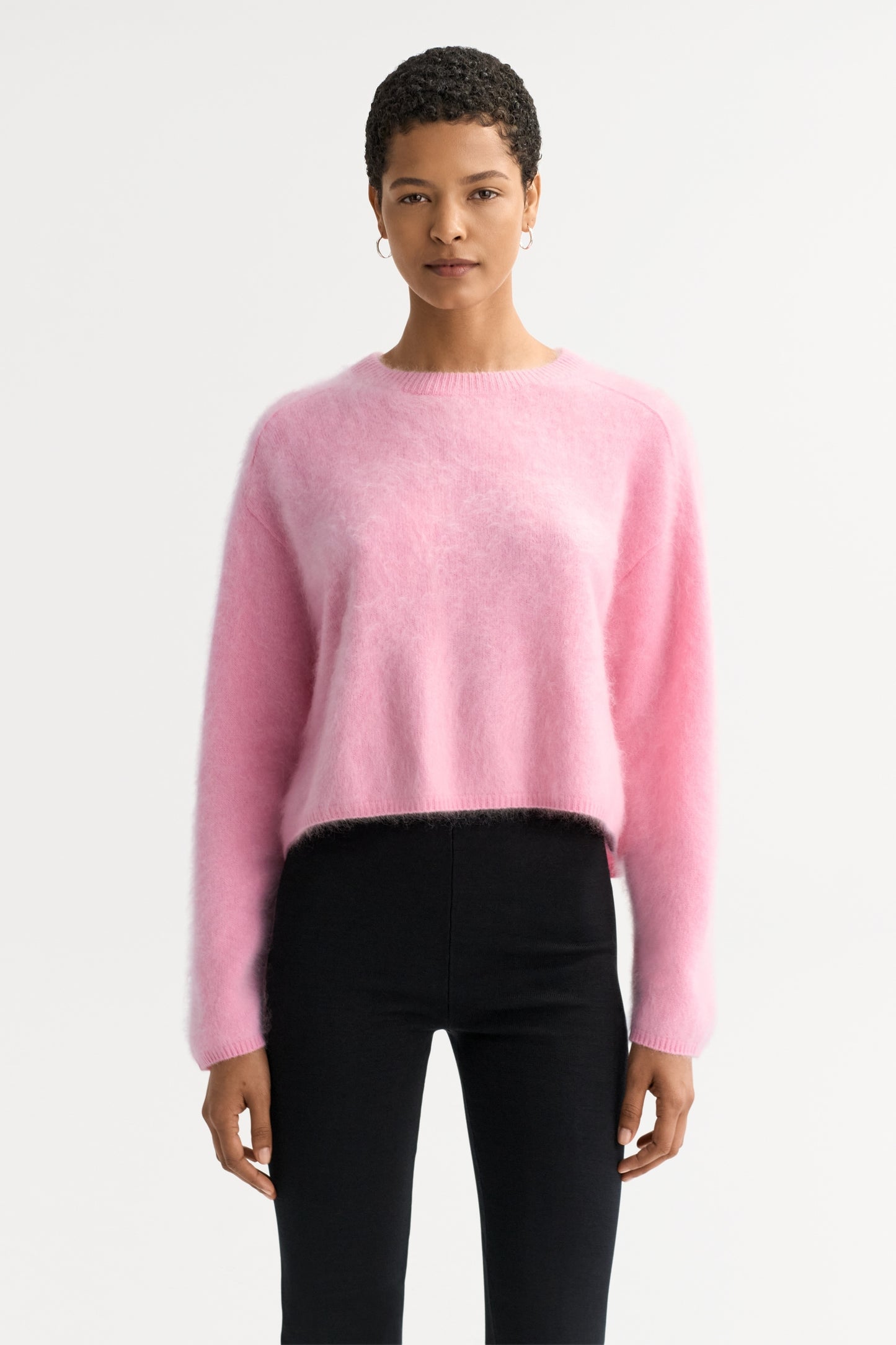 Brushed cashmere Crewneck - pink