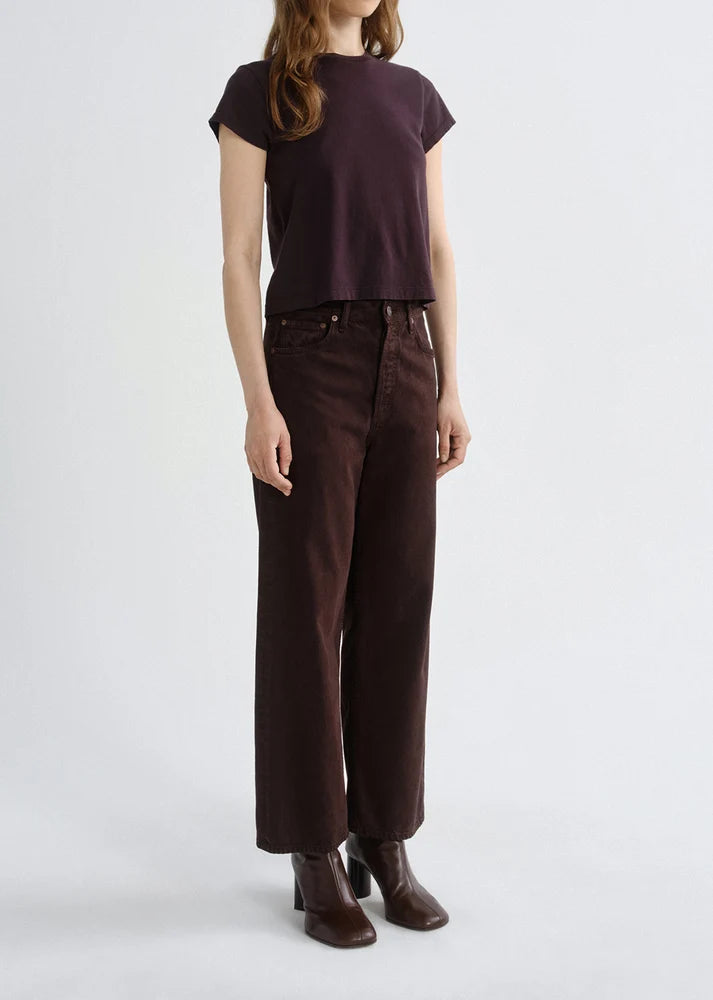 Ren high rise wide leg Sloe Berry flyweight
