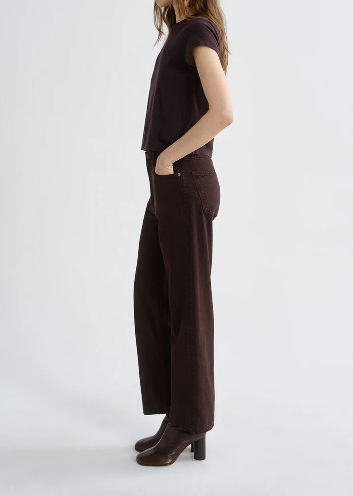 Ren high rise wide leg Sloe Berry flyweight