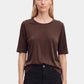 Elena tee in dark chocolate