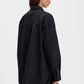 Sammy poplin anthracite black pinstripe