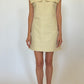 Imane short dress in organic cotton twill cream