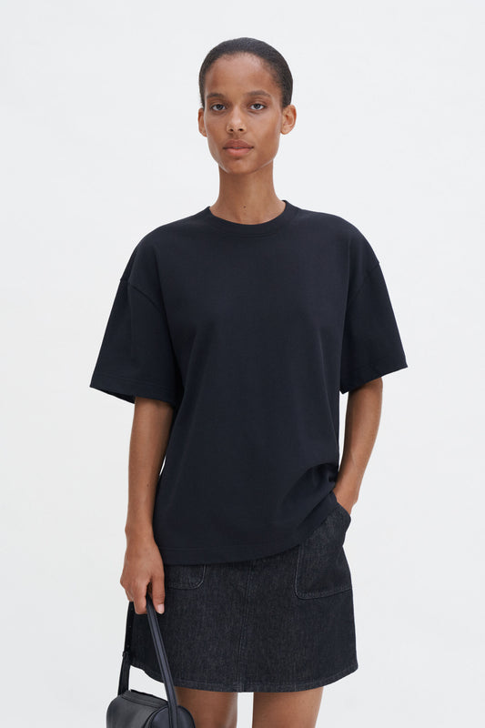 Oversized tee black