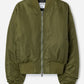 Nylon zip jacket midnight green