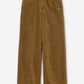 Wide leg corduroy in tobacco