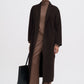 Alexa coat dark chocolate