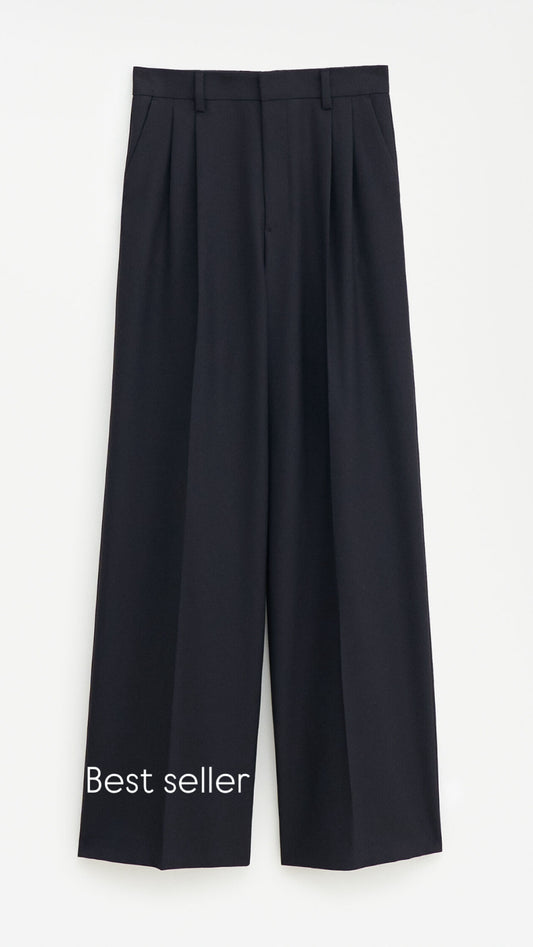 Darcy wool trouser black