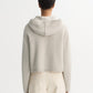Chunky cashmere hoodie chalk