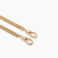 Slim gold curb clipt necklace