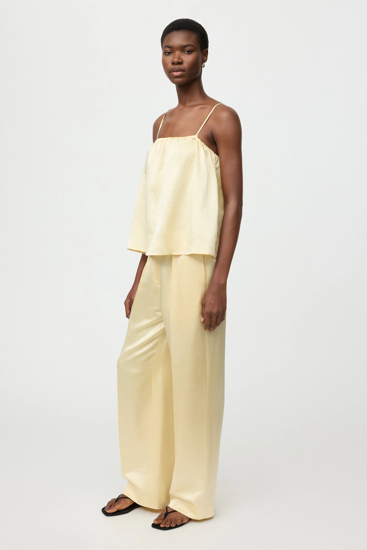 Silk pants - waxed paper