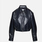 Nahla cropped jacket in navy
