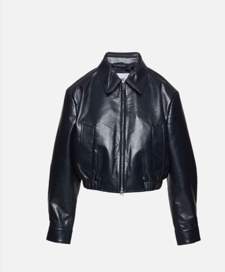 Nahla cropped jacket in navy