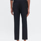 Emma cropped cool wool trouser - black