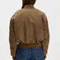 Nylon zip jacket - nougat