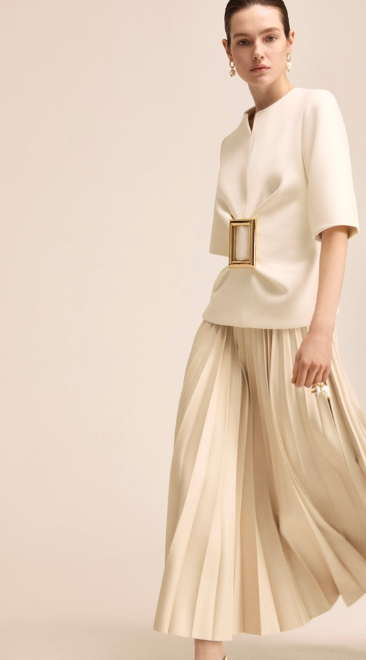 Dalia vegan leather skirt