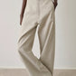 Horatio trouser in textured cotton - light grey