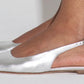 Geraldine slingback silver