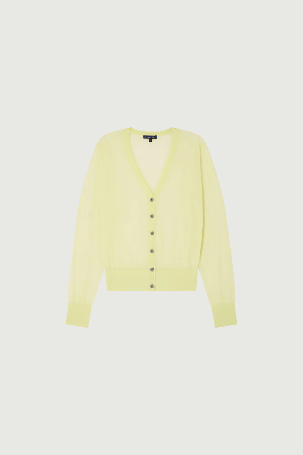 Etretat cardigan acid yellow