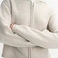 Chunky cashmere hoodie chalk