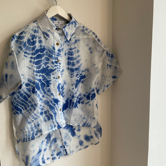 Stella blue linen shirt