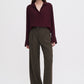 Half placket blouse