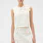 Bow detail shell soft cream