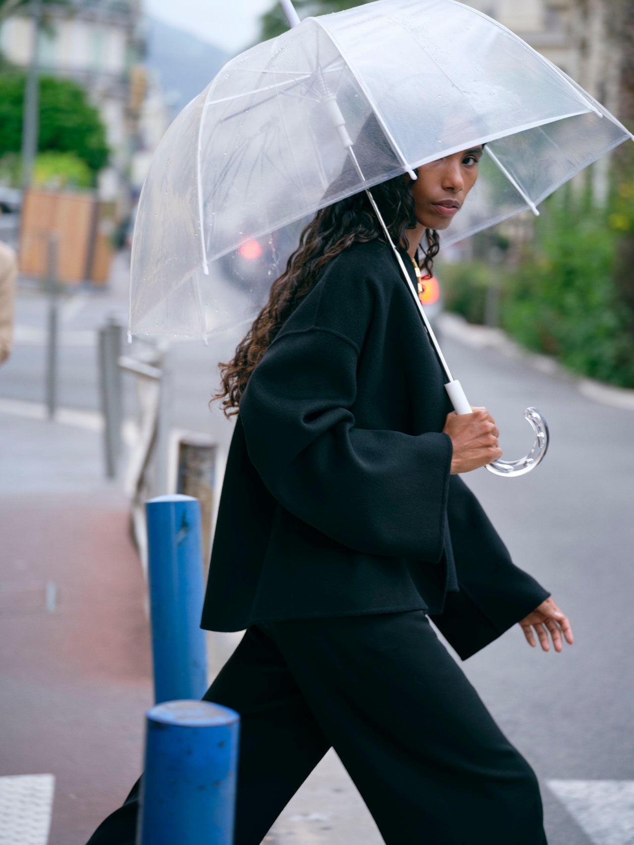 Short cashmere jacket black