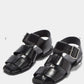 Whit sandal black