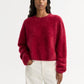 Brushed crewneck dahlia