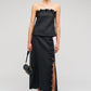 Rosebud lace skirt black