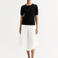 Short sleeve cashmere crewneck black