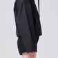 Lydia nylon popover anorak - black