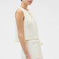 Bow detail shell soft cream